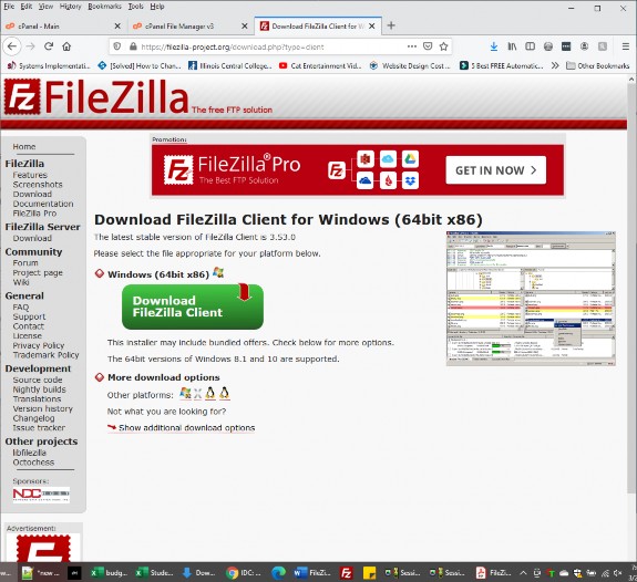 Filezilla Site